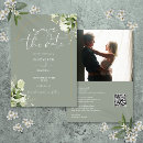 Search for qr code wedding save the dates Sage green