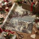 Search for santas sleigh wrapping paper Santa claus