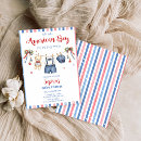 Search for red baby boy shower invitations Patriotic