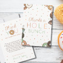 Search for donut thank you cards Thanks a hole bunch