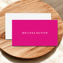 Search for hot pink business cards Minimalist
