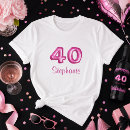 Search for 40 year old birthday party tshirts Milestone celebration
