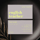 Search for second business cards English