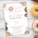 Search for doughnuts and diapers invitations Pink doughnut