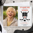 Search for hockey birthday invitations Ice hockey party