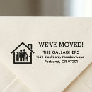 Search for change of address rubber stamps We have moved