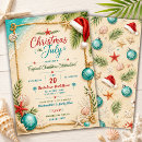 Search for coastal christmas invitations Christmas in july