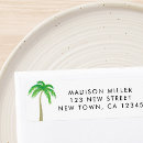 Search for palm beach return address labels Watercolor