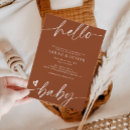 Search for terracotta baby shower invitations Script typography