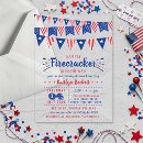 Search for 4th of july baby shower invitations Red white and due