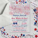 Search for fireworks baby shower invitations Patriotic party celebration