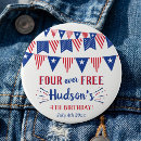 Search for fourth birthday badges 4th birthday party