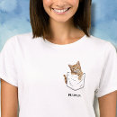 Search for orange tabby cat tshirts Cat in pocket