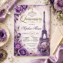 Search for eiffel tower quinceanera invitations Vintage