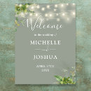 Search for greenery welcome wedding signs Watercolor botanical