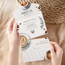Search for love is brewing bridal shower invitations Rustic