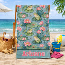 Search for frog beach towels Lily pads