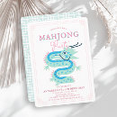 Search for girls game night invitations Chinoiserie