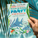 Search for shark birthday invitations Sea creatures birthday