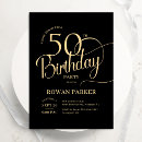 Search for dinner 50th birthday invitations Elegant
