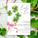 Search for lucky in love bridal shower invitations Clover
