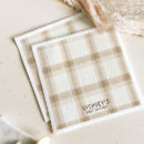 Search for brown plaid napkins Gender neutral