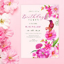 Search for hummingbird birthday invitations Floral