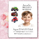 Search for semi truck birthday invitations Party