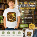 Search for book lover kids tshirts Dragon
