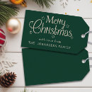 Search for dark green gift tags Classic