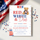 Search for red white and due invitations Stars and stripes