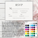 Search for classy wedding rsvp cards Black and white