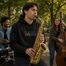 Search for saxophone hoodies Jazz lover