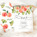 Search for one sweet peach invitations Watercolor