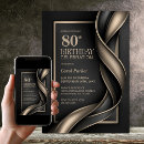 Search for beige black birthday invitations Modern