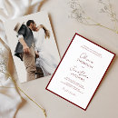 Search for red border wedding invitations Burgundy