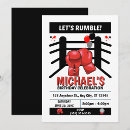Search for boxing birthday invitations Fight