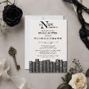 Search for black and white bridal shower invitations Gothic