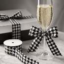 Search for houndstooth ribbon Black and white