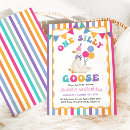 Search for striped birthday invitations Girl