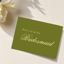 Search for green bridesmaid cards Elegant