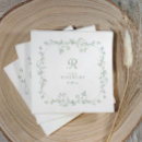Search for sage green wedding napkins Floral