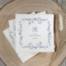 Search for vintage blue white floral napkins Elegant