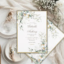 Search for gold leaves wedding invitations Classy modern minimal
