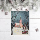Search for victorian church christmas cards Winter