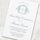 Search for elegant watercolor first communion invitations Boy