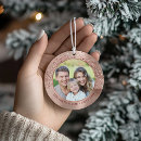 Search for rose christmas tree decorations Metallic