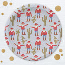 Search for santa claus paper plates Cowboy