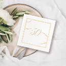 Search for gold foil napkins Fifty