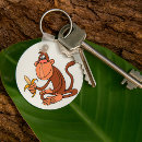 Search for banana monkeys key rings Cartoon monkey
